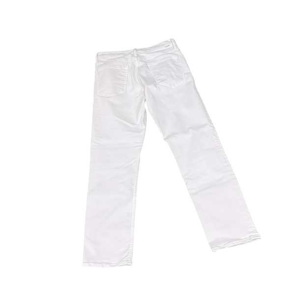 MOTHER “The Tomcat Ankle” White Straight Leg Jeans button fly cotton Blend 31 - Picture 4 of 9